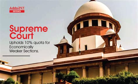 EWS Reservation 2022 Supreme Court Upholds 10 Quota For Economically