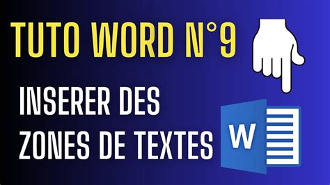 Tutos Word Les Zones De Texte YouTube