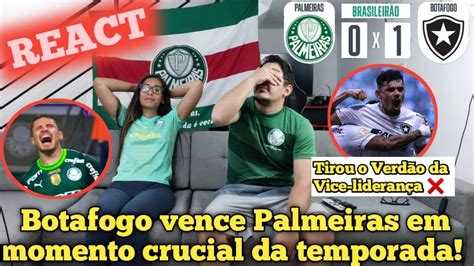 Palmeirenses Reagindo ao jogo Palmeiras 0 x1 Botafogo válido pela 12ª