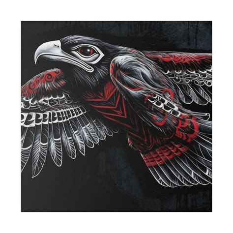 Northwest Coast Raven Canvas Art, Native American Artwork - Etsy