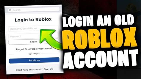 How To Login To An Old Roblox Account Without A Password Youtube