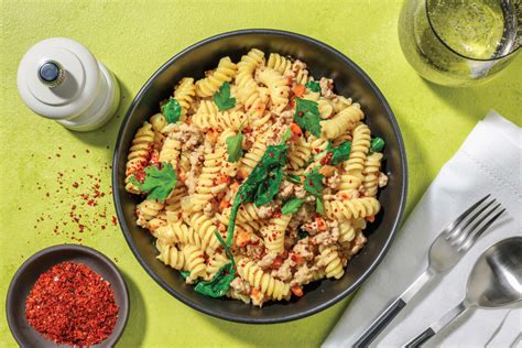 Creamy Mustard Pork Fusilli Recipe Hellofresh