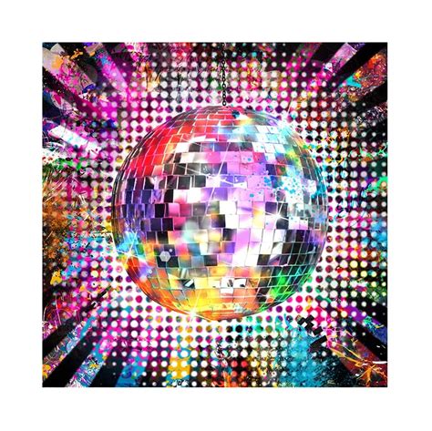 Buy Csfoto 3x3m Disco Backdrop Disco Ballroom Night Club Neon Music 80s