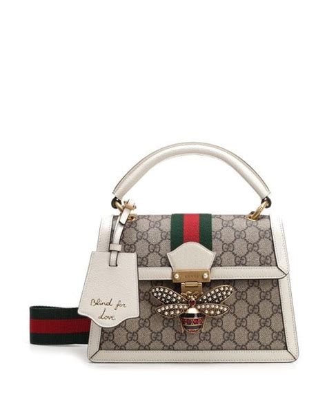 Gucci Queen Margaret Small Gg Top Handle Bag In Natural Lyst