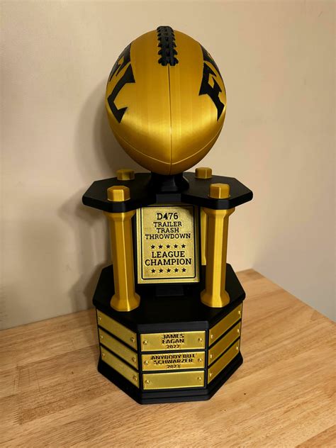 3D Printer Epic Fantasy Football Trophy STL Made With Bambu Lab P1S