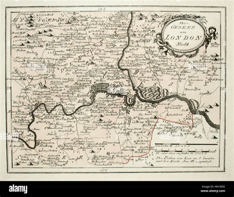 Map Of England In 1791 By Reilly 084 Stock Photo Alamy