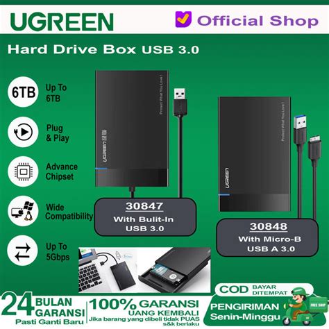 Casing Enclosure Hard Disk External Sata Usb Ugreen Lazada