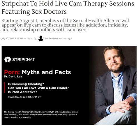 Porn Study Critiques David Ley Collaborates With Porn Industry Giant XHamster To Promote Its