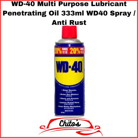 Wd Multi Purpose Lubricant Penetrating Oil Ml Wd Spray Anti