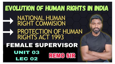 Jkssb Lec Supervisor Unit Evolution Of Human Rights In