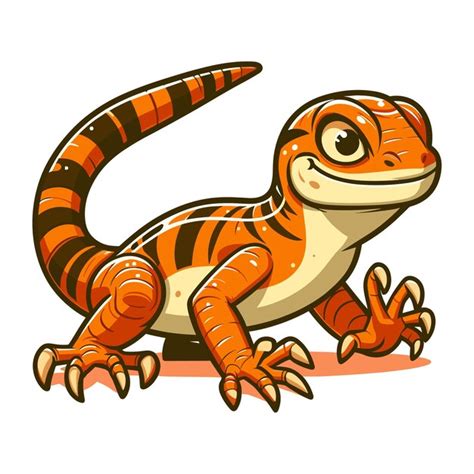 Illustration Vectorielle Du Lézard Arctique De Dessin Animé Vecteur