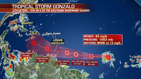 Tropical Storm Gonzalo forms in Atlantic, sets yet another record for ...