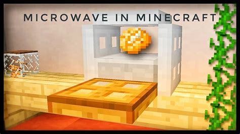 Minecraft How To Make Microwave Youtube