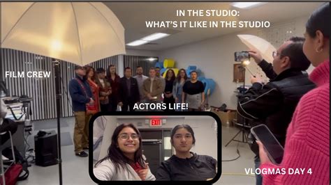 What S It S Like In The Studio Actors Life Bts Filming Vlogmas