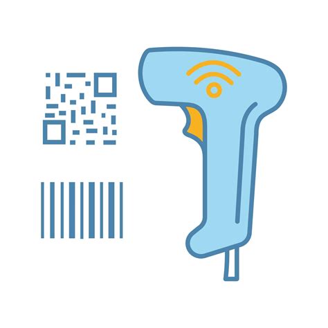 Barcode And QR Code Scanner Color Icon Wifi Linear And Matrix Barcodes