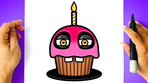 Como Desenhar O Cupcake Como Dibujar A Cupcake Five Nights At