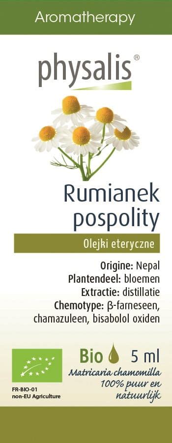 OLEJEK ETERYCZNY RUMIANEK POSPOLITY BIO 5 Ml PHYSALIS Sklep