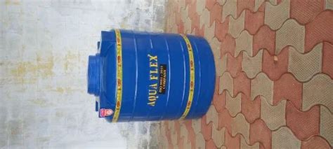 AQUA FLEX 500 Litre Blue Double Layer Plastic Water Tank At Rs 4 20