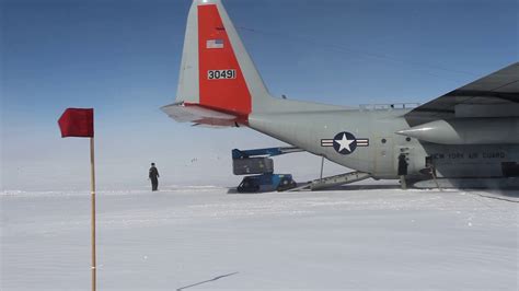 Pat Smith Genie Offload From Herc C 130 Summit Station Greenland 6 22