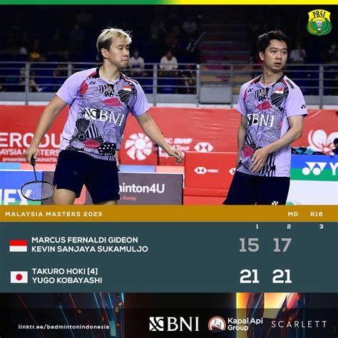 BADMINTON INDONESIA On Twitter Langkah Marcus Kevin Dihadang Pasangan