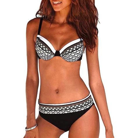 Bikini Femme Blanc Maillot De Bain Pi Ces Dos Nu Sport Bikinis Taille Haute Blanc