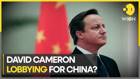 Uk Ex Pm David Cameron Chinese Backed Project In Sri Lanka Wion