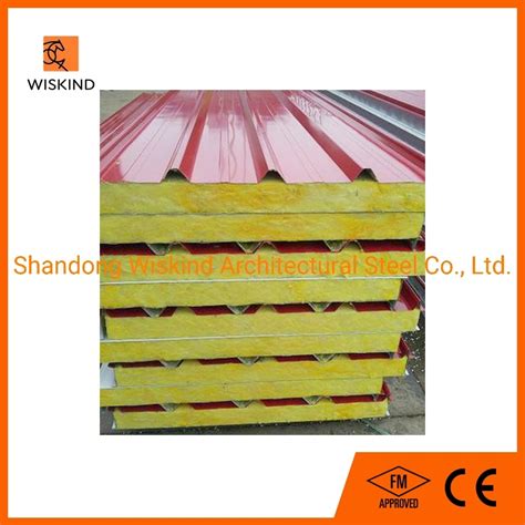 Mm Mm Mm Mm Insulation Fireproof Glass Wool Wall Roof Outside