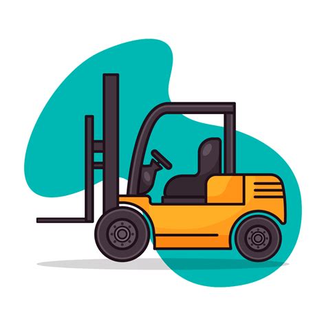 Forklift Truck Royalty Free Stock SVG Vector And Clip Art