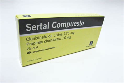 Sertal Compuesto Clonixinato De Lisina Propinox Tableta Farmacia