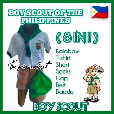 Boy Scout Uniform Set Kids To Adult Size 8 In 1 Lazada Ph