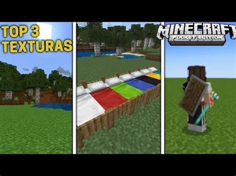 TOP 3 TEXTURAS ÚTEIS Para TER No SEU MINECRAFT PE 1 20 Minecraft