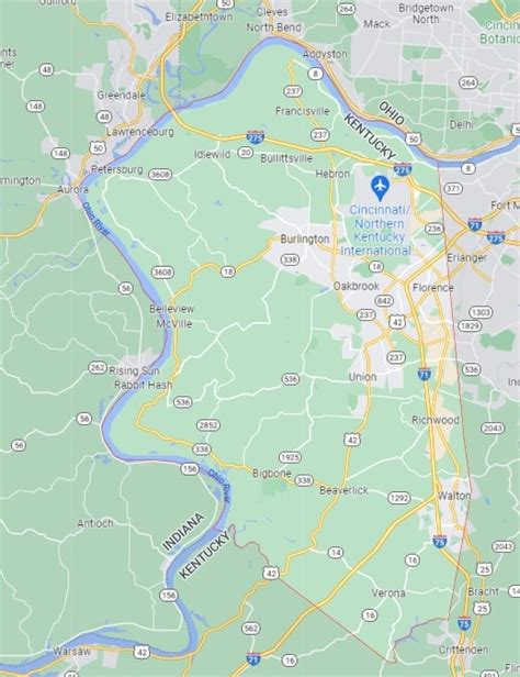 Sinkholes in Boone County, KY | Kentucky Sinkholes | Tony's Sinkhole Maps