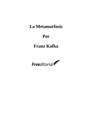 La Metamorfosis Pdf Metamorfosis La Metamorfosis Pdf