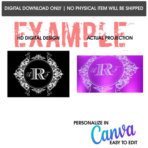 Canva Custom Wedding Logo Wedding Monogram Digital Wedding Gobo Transparent Logo Digital Logo ...