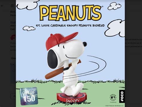 FOCO Releases Officially Licensed Cardinals Peanuts Snoopy MLB Themed