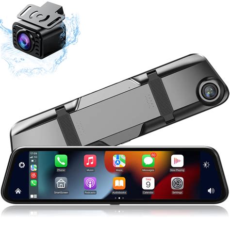 Buy 12 Mirror Dash Cam Wireless CarPlay Wireless Android Auto Dash