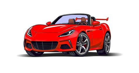 sports car cartoon caricature  stock photo public domain pictures