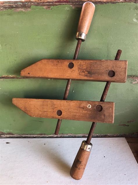 Vintage Jorgensen Adjustable Wood Clamps Set Of 2 Woodworkers Tool