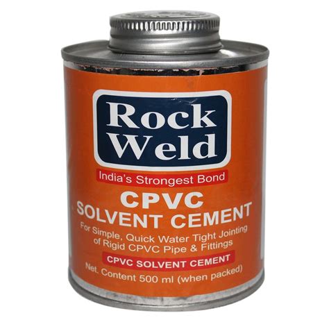 Rock Weld 500ml CPVC Solvent Cement Tin Can At Rs 550 In Ahmedabad