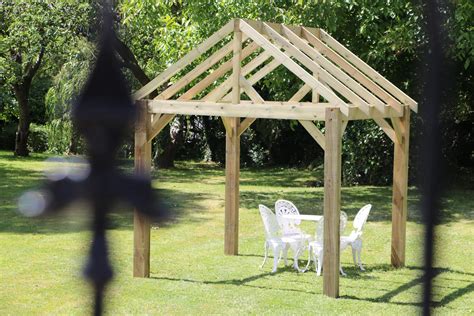 Hot Tub Pergola Kits - Custom Size Wooden Pavilion Gazebos