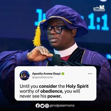 QUOTE OF THE DAY BY APOSTLE AROME OSAYI » Naijasermons