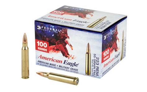 Federal American Eagle 223 Remington 55 Grain Full Metal Jacket 100