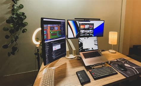 Macbook Pro Desk Setup For Software Development