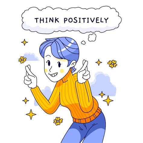 Ilustraci N De Pensamiento Positivo Dibujada A Mano Vector Premium