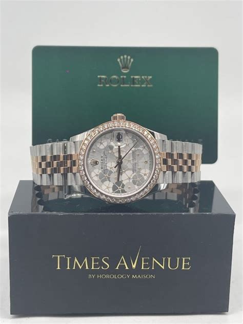 Mint Mar Rolex Datejust Two Tone Rose Gold Jubilee Diamond Set