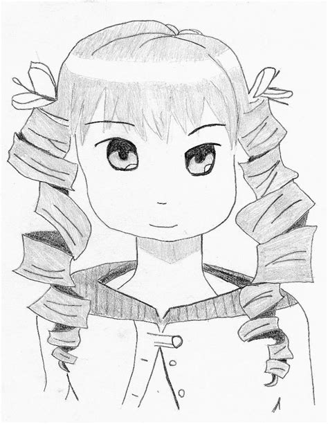 Anime Girl with Curly Hair by Incredulity on DeviantArt