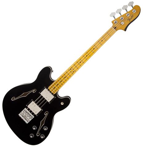 Полуакустическая бас-гитара FENDER STARCASTER BASS MN BLK 024-3302-506 ...