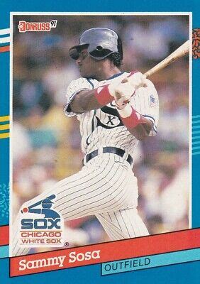 1991 Donruss 147 SAMMY SOSA Error Card Chicago White Sox NM MT EBay