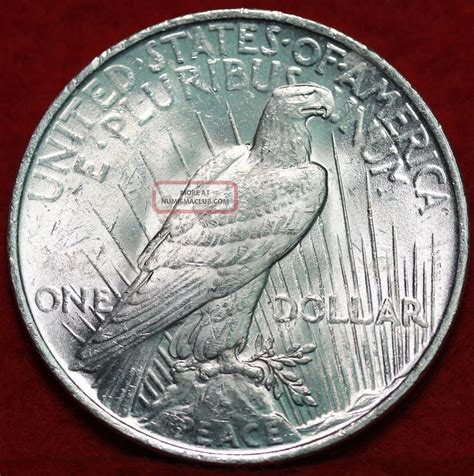 Uncirculated 1922 Silver Peace Dollar S H