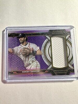 K86 020 2021 Topps Triple Threads Relics Amethyst SJRDSW Dansby